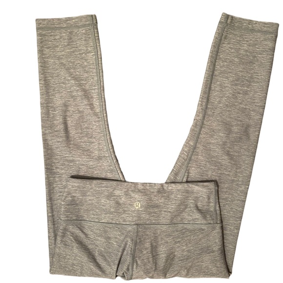 EUC Lululemon Wunder Under Crop III Heathered Denim Sz4 - Picture 3 of 8